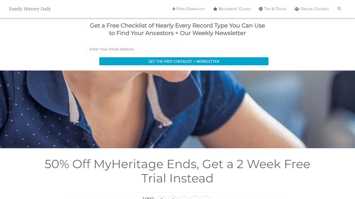 MyHeritage Free Trial of the Complete Plan - Family History Daily