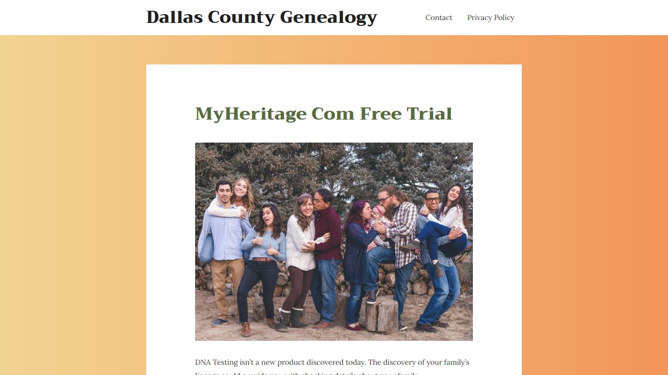 MyHeritage Com Free Trial (Updated 2021) - Dallas County Genealogy